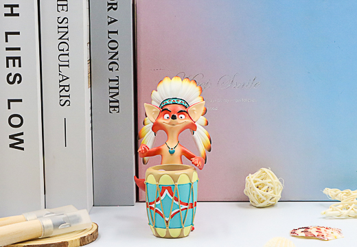 印第安狐貍潮玩擺件定制