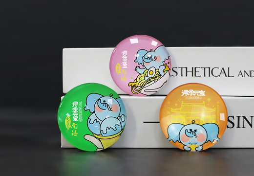 潯象元寶水晶冰箱貼定制