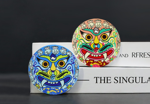 女媧面具馬口鐵冰箱貼定制