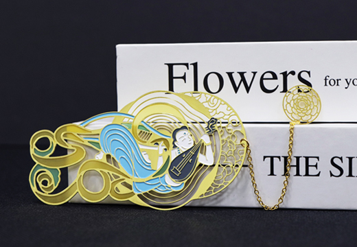 樂舞飛天金屬書簽定制