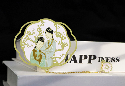 故宮仕女金屬書簽定制