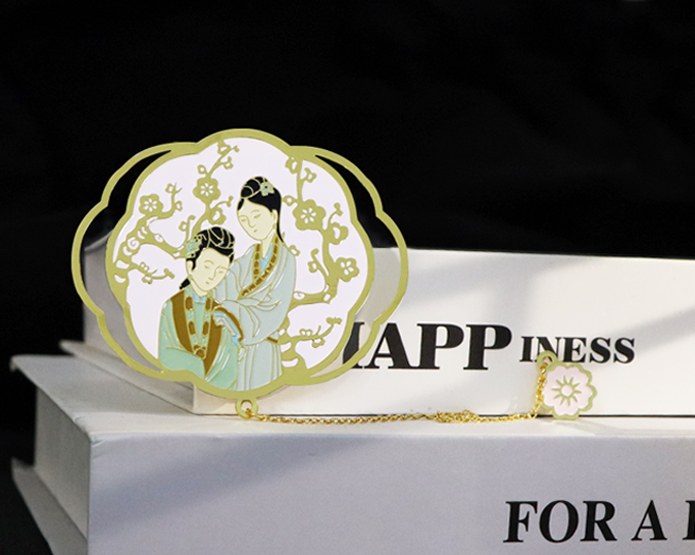 故宮仕女金屬書(shū)簽定制