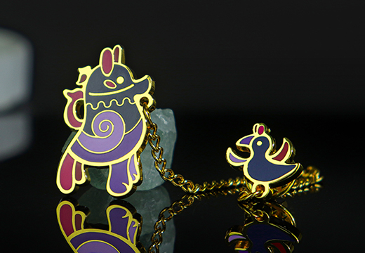 博物館金屬烤漆徽章定制