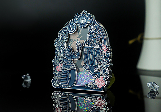 文創(chuàng)產(chǎn)品流沙金屬冰箱貼定制