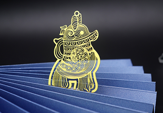 博物館文創(chuàng)金屬鏤空書簽定制