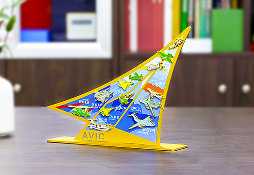 中國航空金屬徽章擺件定制