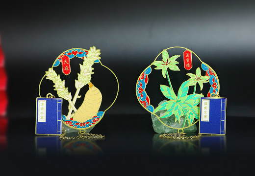 金屬烤漆鏤空書(shū)簽套裝定制