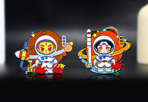航天桌面擺件金屬徽章定制