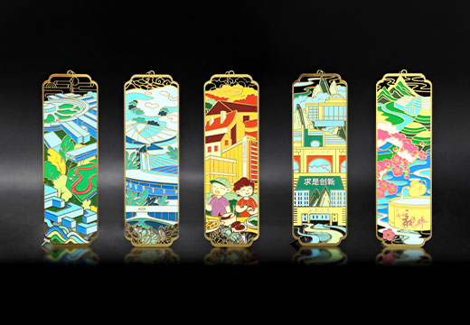 景點(diǎn)紀(jì)念品金屬書簽定制
