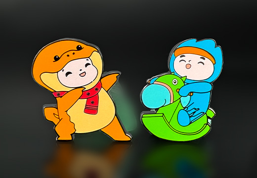 卡通金屬琺瑯徽章定制