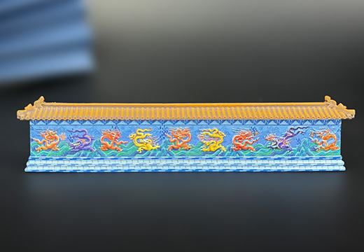 九龍壁浮雕樹脂冰箱貼定制