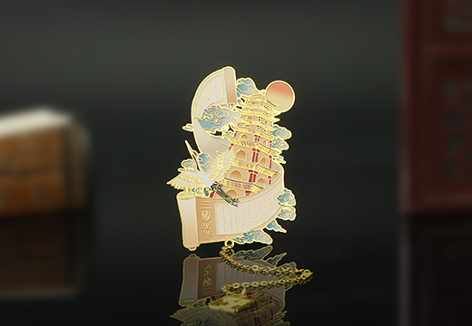 中國(guó)風(fēng)金屬印刷書簽定制