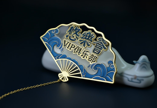 扇形國風(fēng)金屬書簽定制